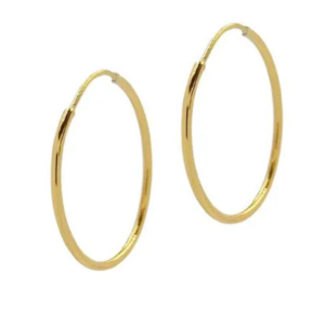 Brinco Argola Oval Ouro 18k mod 947738